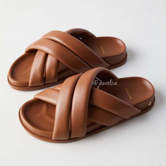 ANINE BING Lizzie Slides Cognac Size 41 see pics - Picture 5 of 17